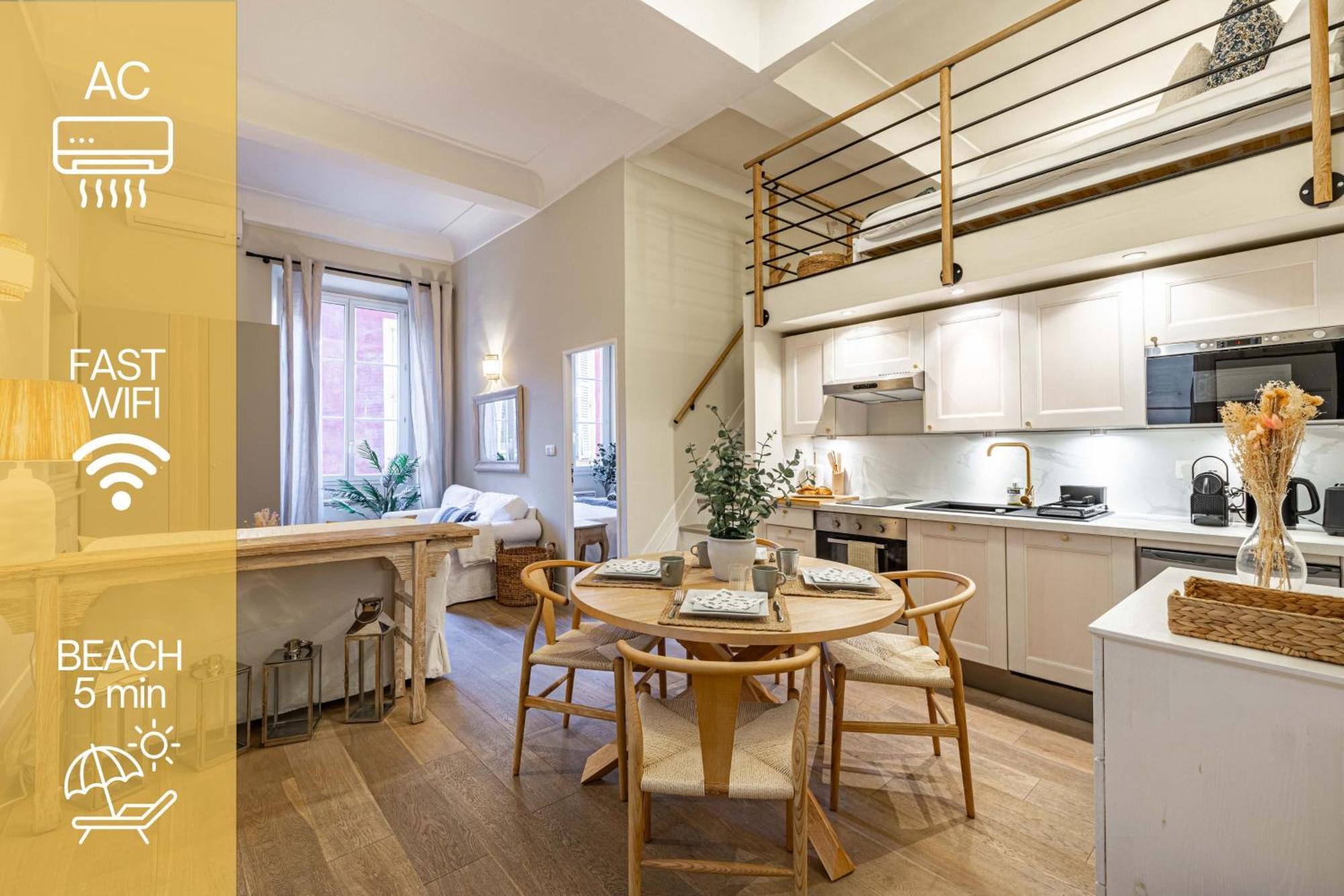 New!Chic Oasis Apt, Heart Of Nice, Family Friendly, Walking To The Beach! Kültér fotó