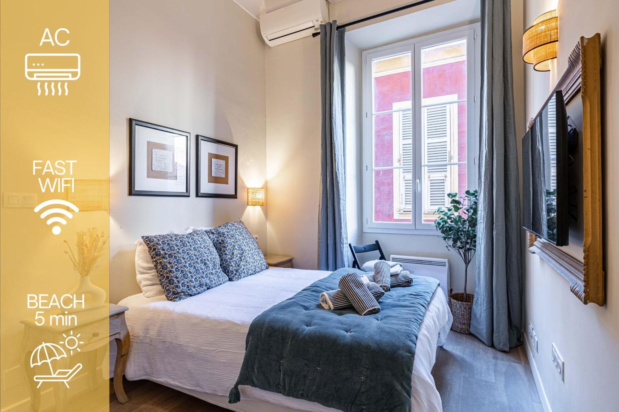 New!Chic Oasis Apt, Heart Of Nice, Family Friendly, Walking To The Beach! Kültér fotó