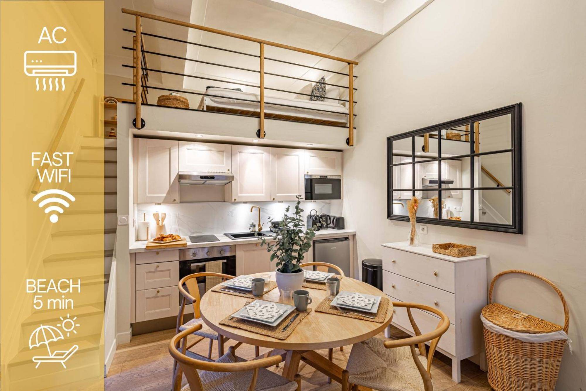 New!Chic Oasis Apt, Heart Of Nice, Family Friendly, Walking To The Beach! Kültér fotó